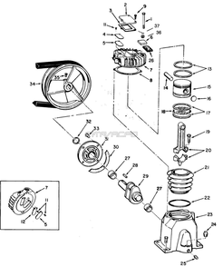 Section 1 Diagram and Parts List for VS201901  Campbell Hausfeld Compressor